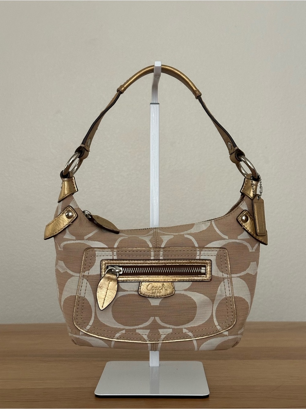 Coach Signature C Monogram Shoulder Bag